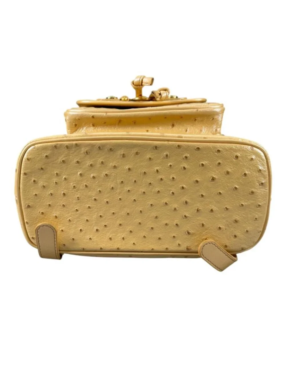 Versace Sunburst Leather Yellow Backpack Gold